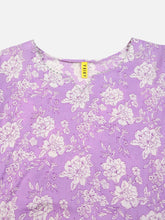 Women Cotton Blend Printed Floral Kurta-VKSKD1715